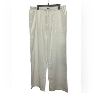 Coofandy Men’s White Casual Cotton Drawstring Pants Size 2XL NWT Coastal